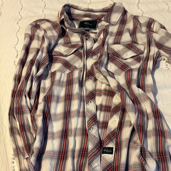 Rails women’s Casual Plaid Shirt - Red, Gray, and - Picture 2 of 2